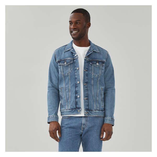 IEPOFG Spring Summer Fashion Jean Jacket for Men Lightweight